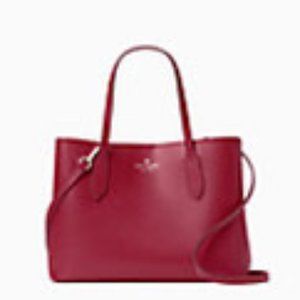 Kate Spade Harper Satchel Berry Cobbler Red Medium Bag Crossbody Leather Unlined